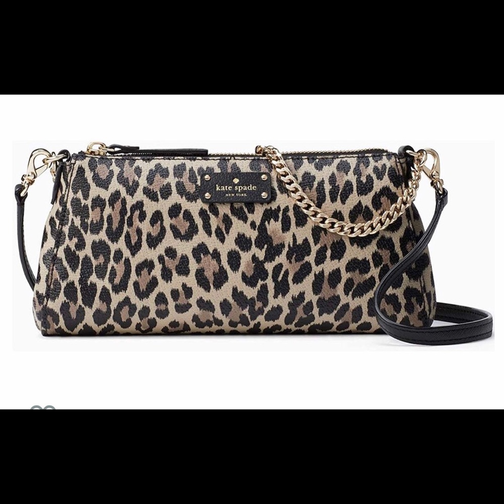 Kate Spade Grove Street Leopard Crossbody Bag